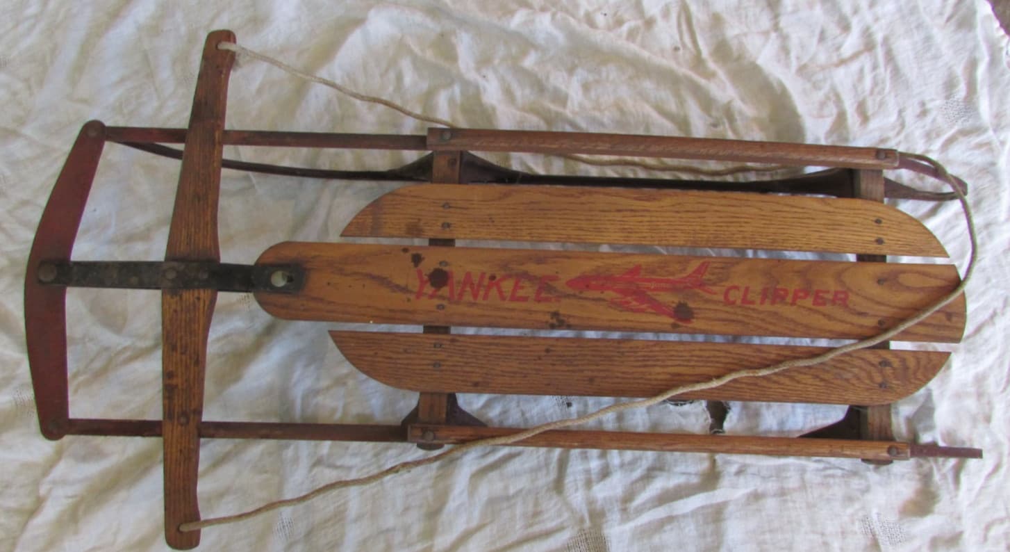 Vintage M No. 11  Yankee Clipper Sled Made By S.L. Allen & Co Inc. Phila. PA