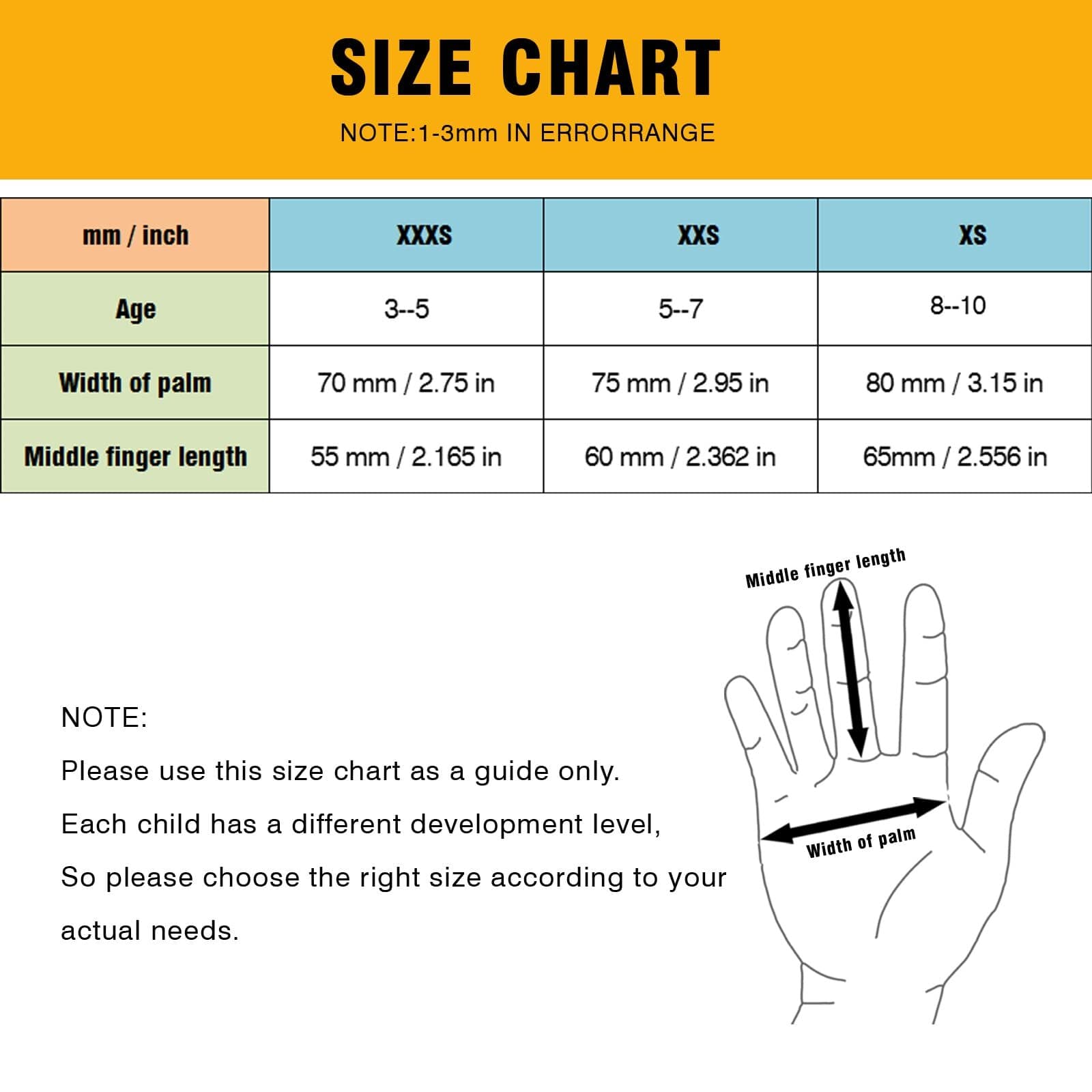 3 Pairs Kids Gardening GlovesYard Work Gloves for Toddlers Youth Girls Boys 4