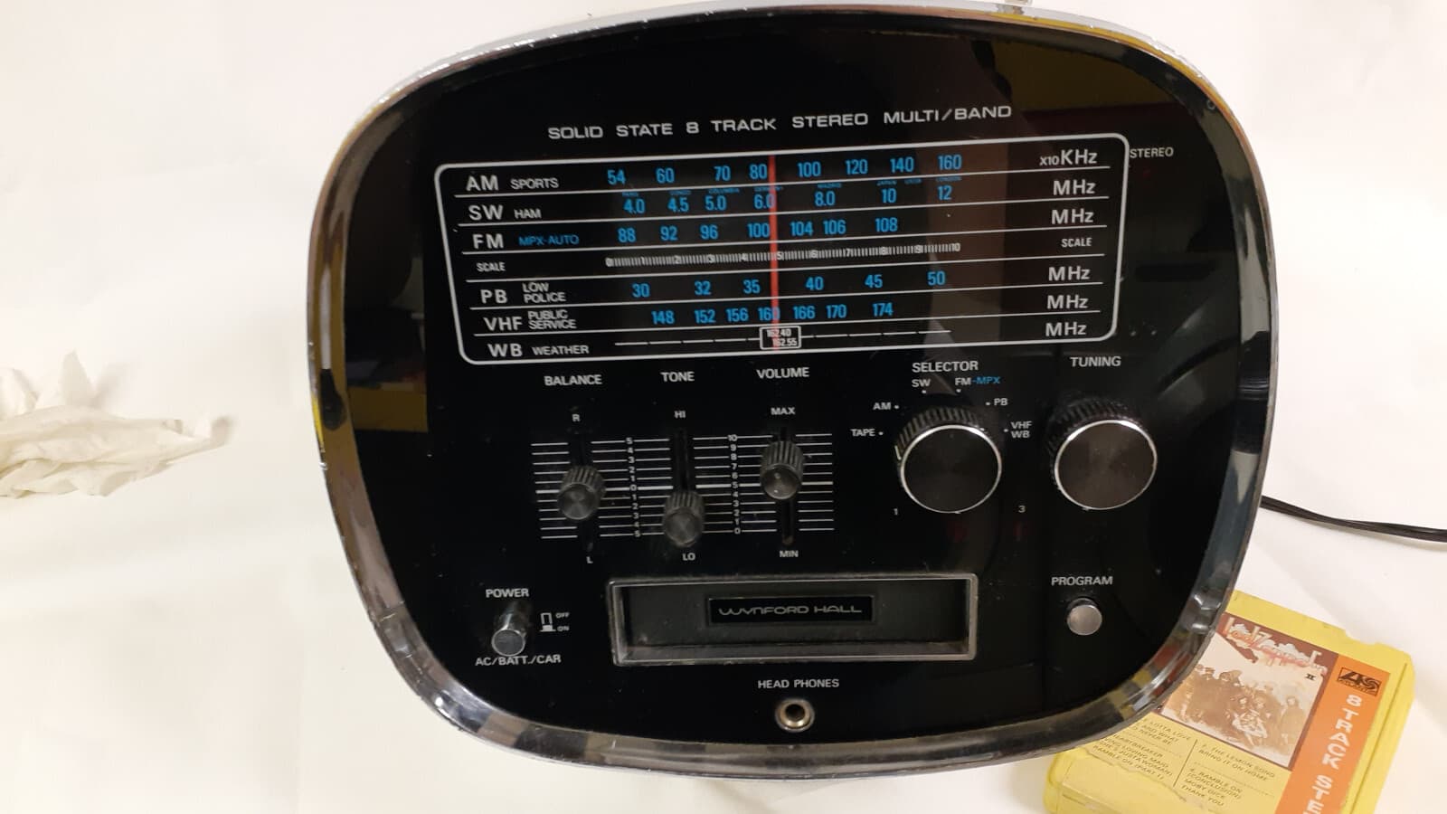 Wynford hall TCM-5500 HELMET SHAPE RADIO 8TRACKS PLAYER 5