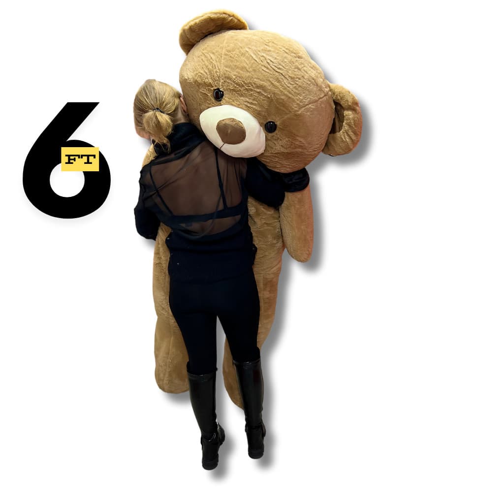 Giant 6ft Brown Teddy Bear – Huge Plush Toy – Soft Oversized Stuffed Animal 3