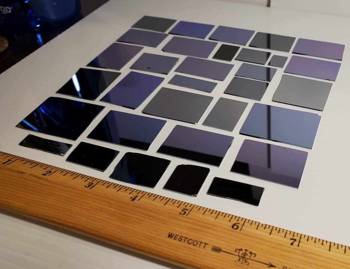 Silicon Si Art Wafer Pieces Plain Semiconductor Design 43g 5