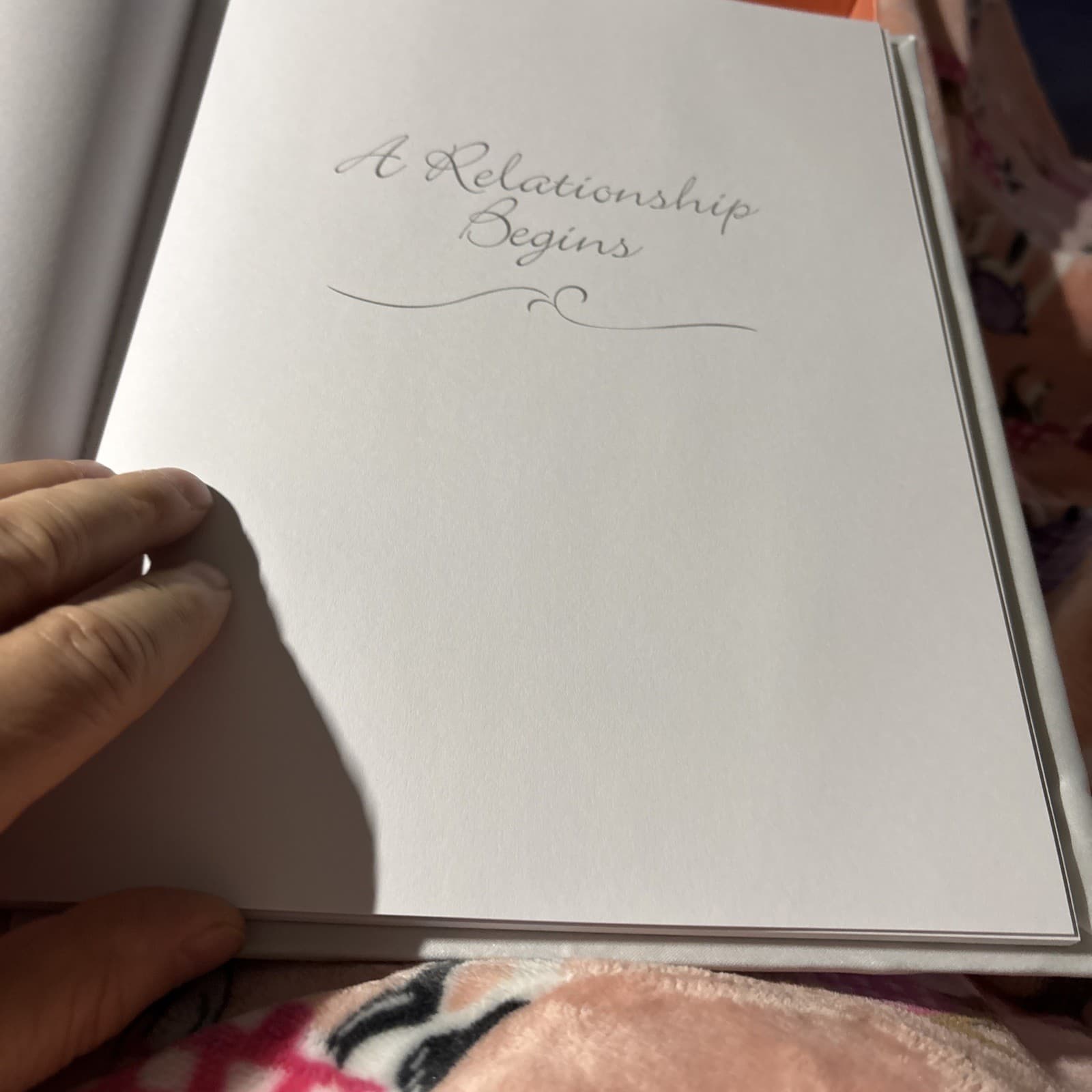 HIS and HER’S Studio White Lace Bow “A Wedding Keepsake” Memory Book 9x12 6