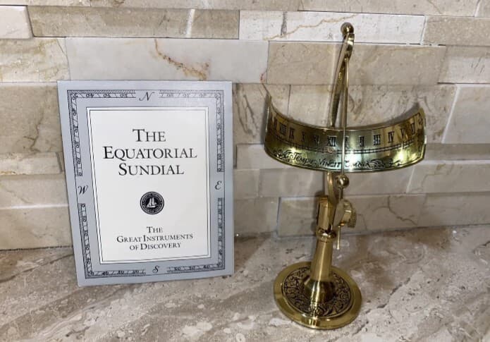 FREE SHIPPING The Franklin Mint Equatorial Sundial BRAND NEW  5