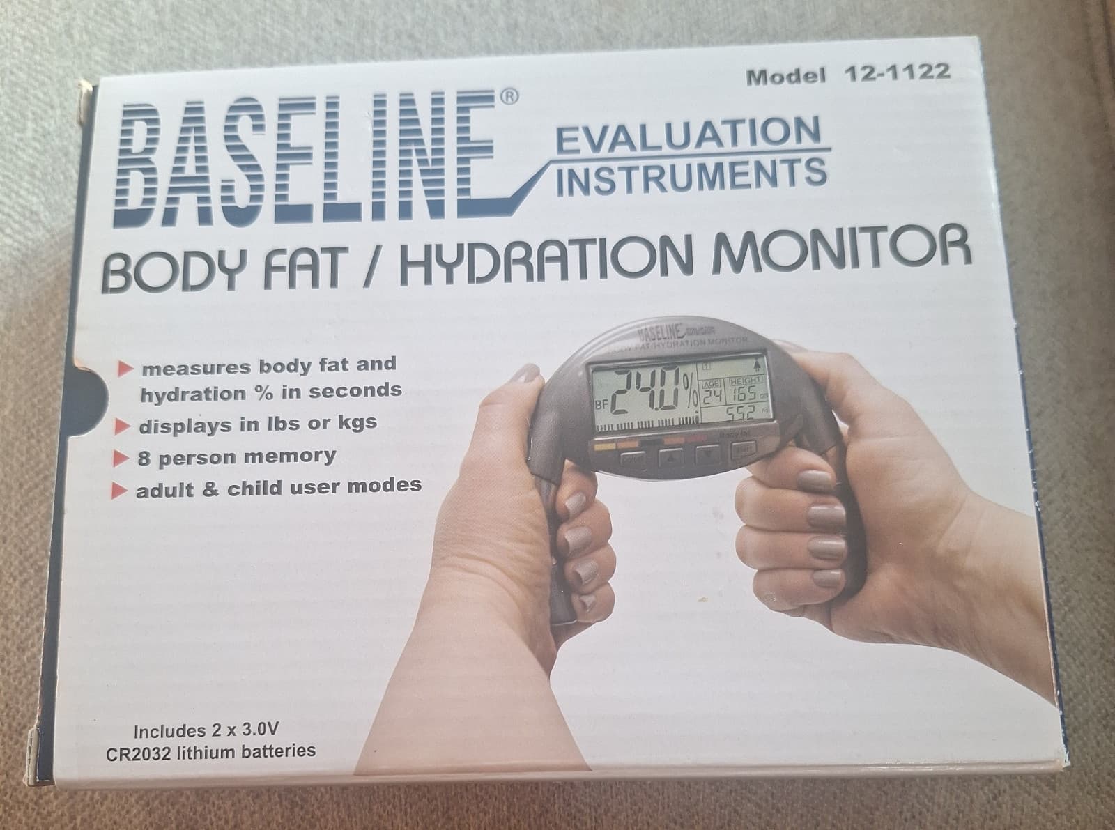 Baseline Evaluation Instruments Body Fat/Hydration Monitor w/ Box and Manual 4