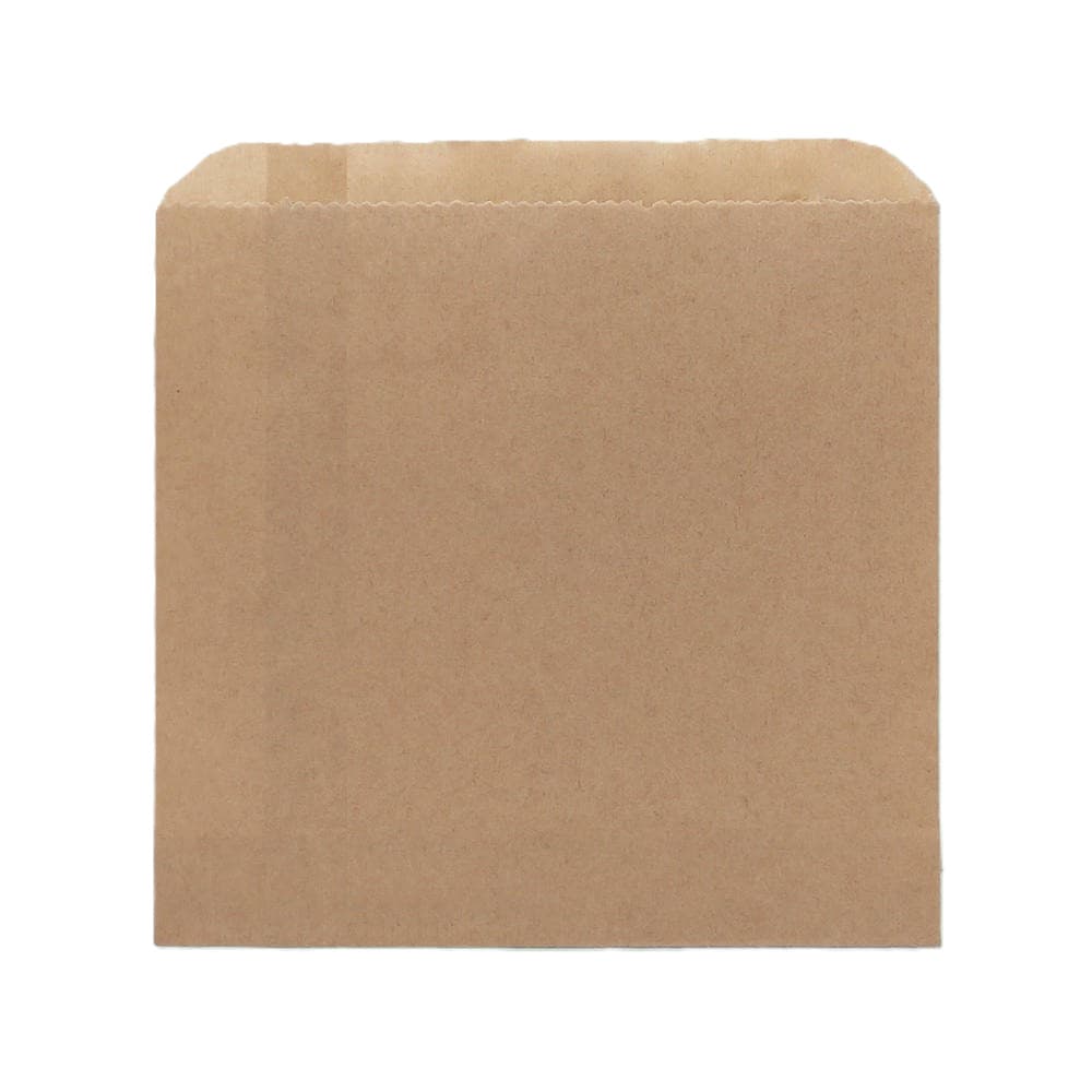 Brown Paper Flat Bag Takeaway Cookies Bread