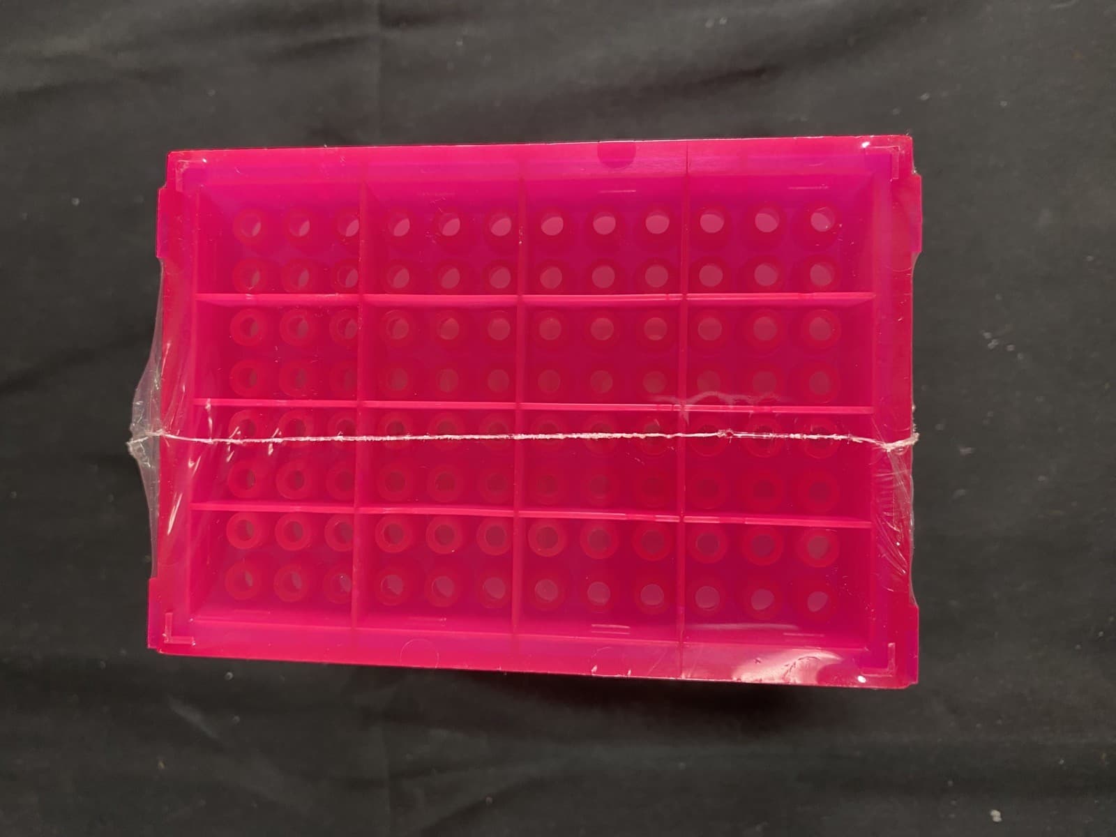 GENEMATE 96-Well PCR Tube Storage Racks Pink Polypropylene R-7909-P (5/cs) 4