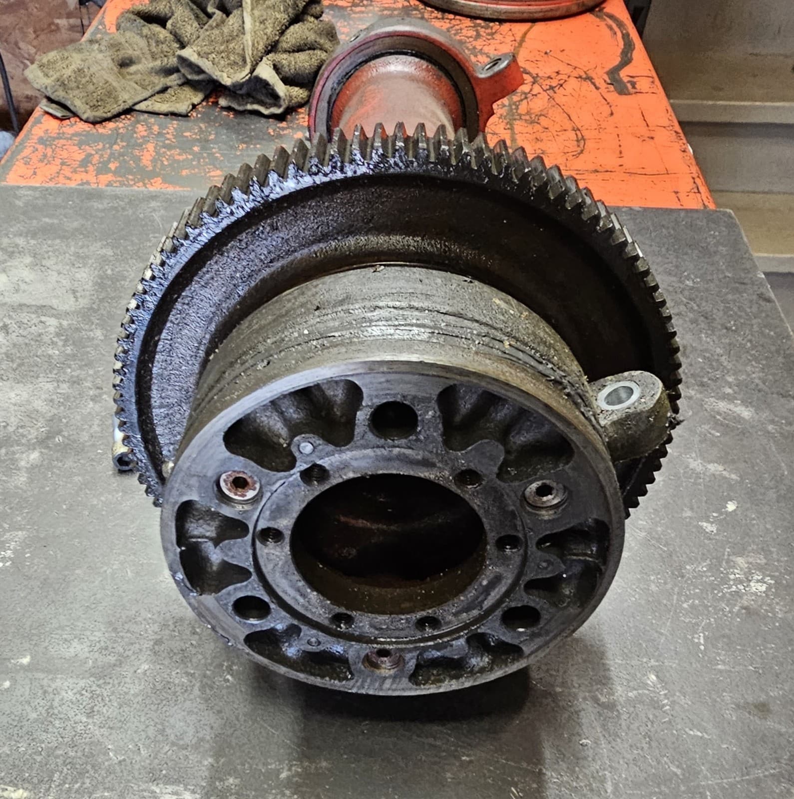 early style Ridgid 535 pipe threader shaft assembly 3