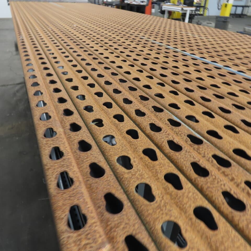 48" x 16' x 3"x3" Teardrop Pallet Racking Upright Leg 18,000lbs CAP Lot Of 15    5