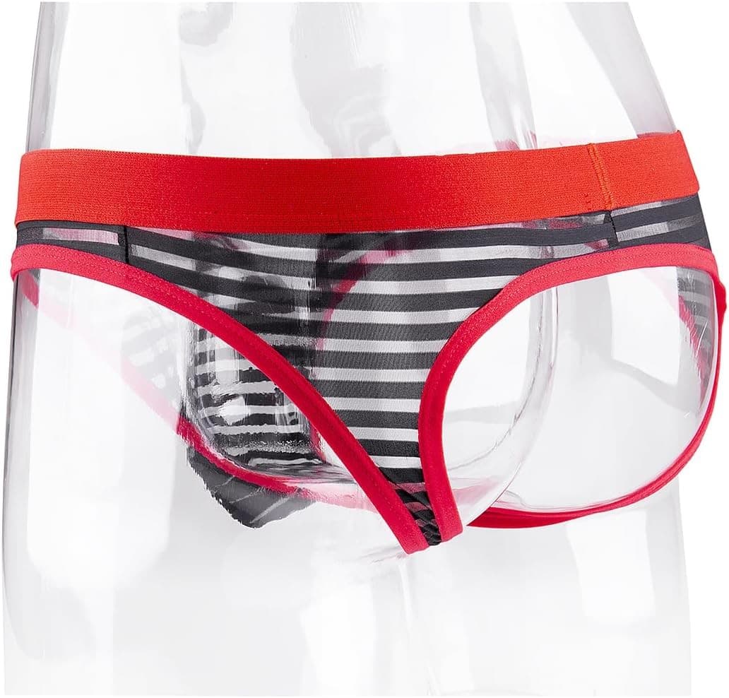 Evankin Men Jockstraps Cotton Mesh Breathable Underwear Small, Black  5