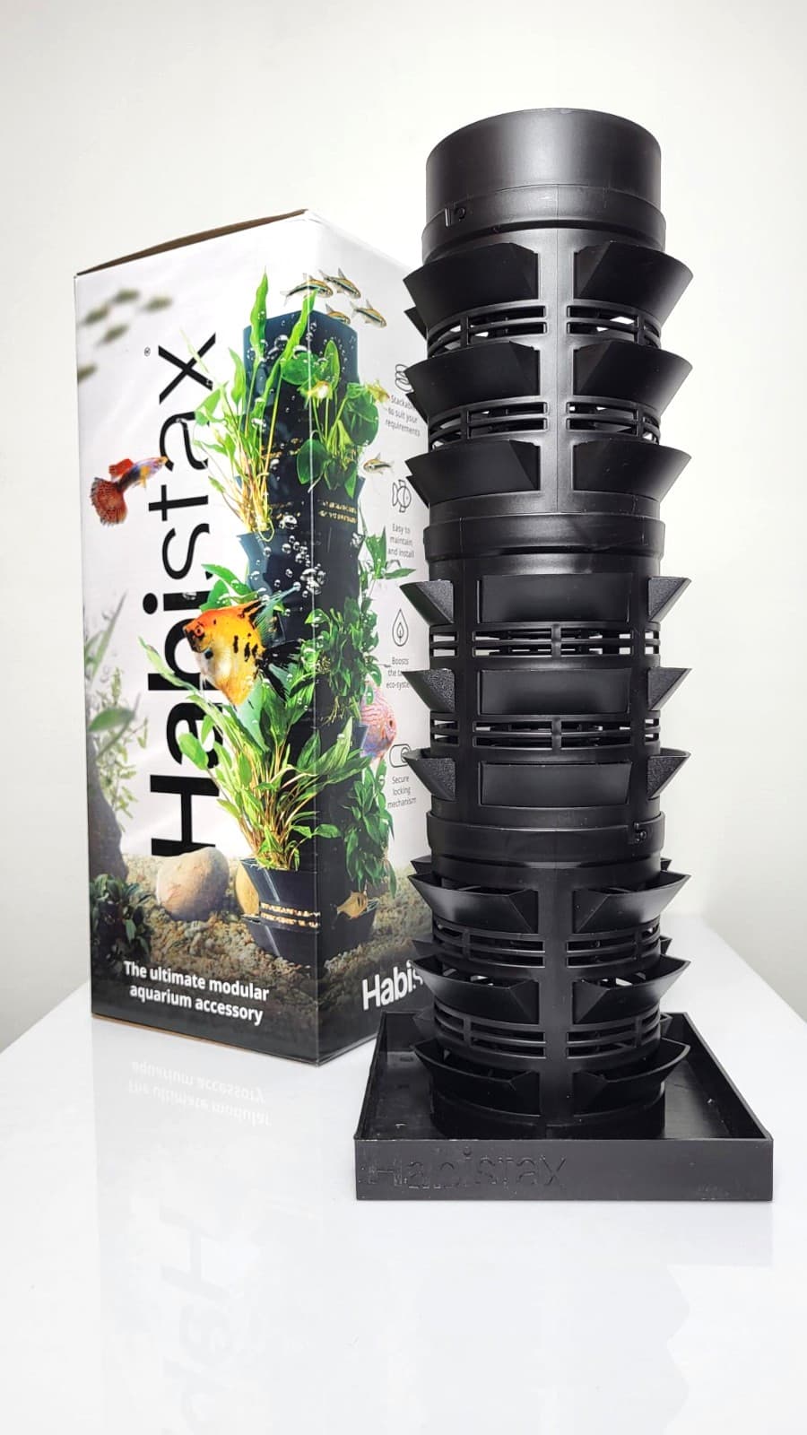 Habistax - Single - Aquarium Planter – Stackable Hardscape For Aquarium Plants 2