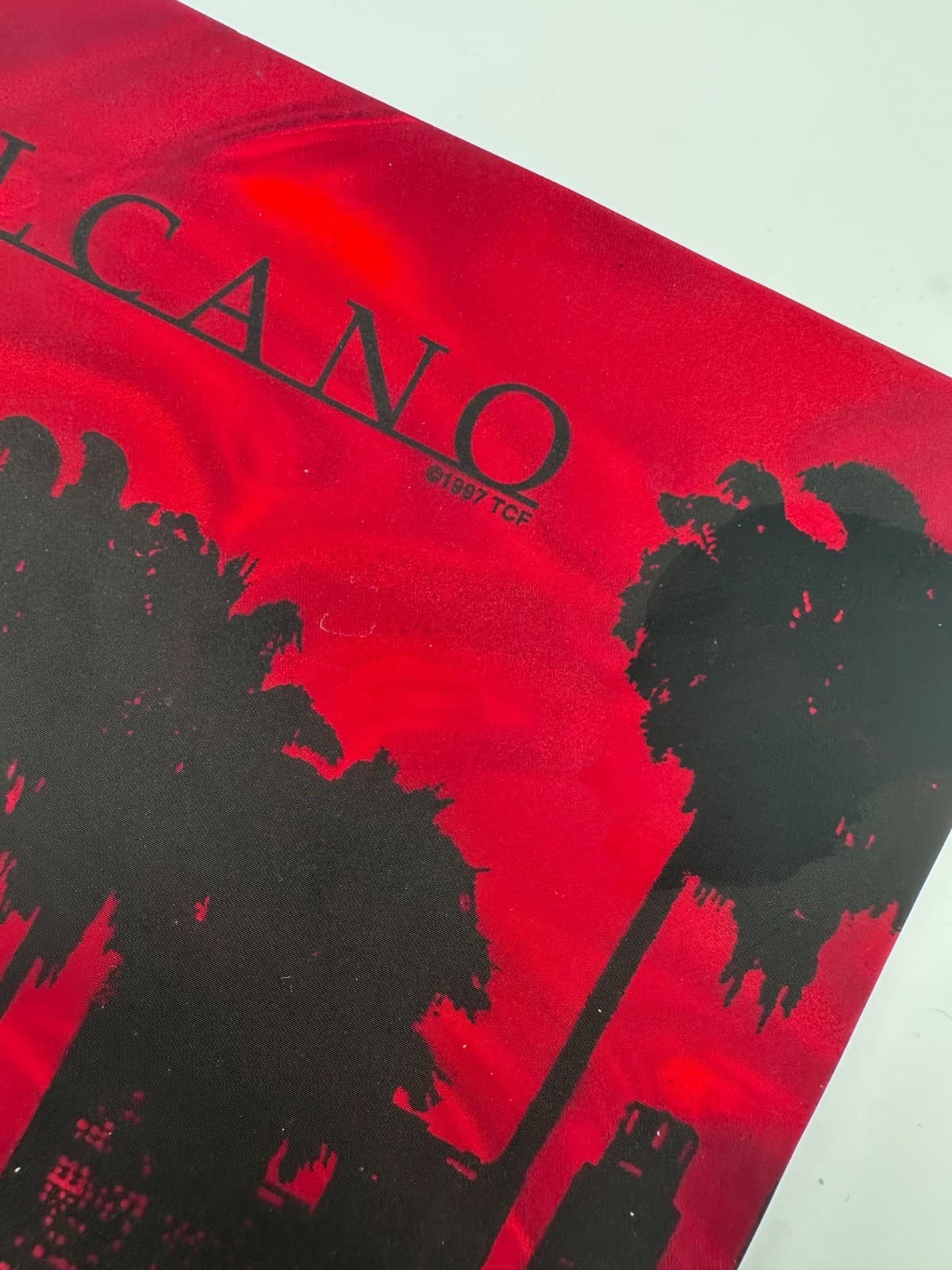 Vintage Volcano Movie Promo Mouse Pad Red Foil  1997 Los Angeles Disaster Film 5