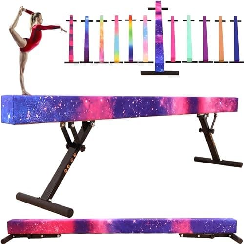 8 Ft Gymnastic Balance Beam Height: 7 inch-22 inch ; Length: 8 Ft Magic Star 4