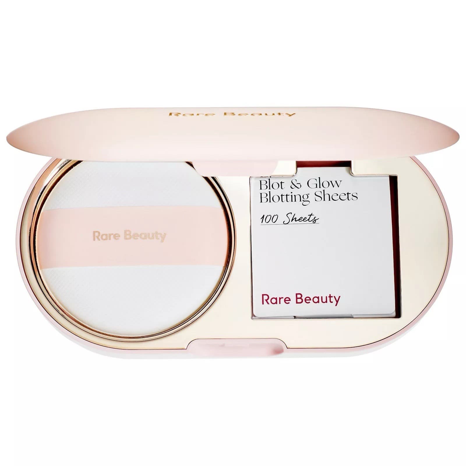 Rare Beauty Blot And Glow Touch Up Kit Compact Blotting Paper Translucent New 2