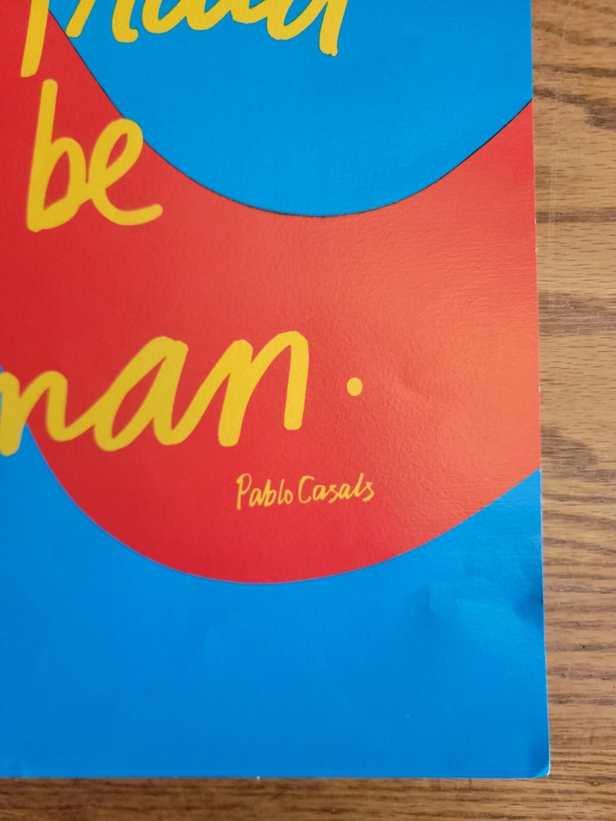 1973 PABLO CASALS the main thing in life is not to be afraid to be human cello  2