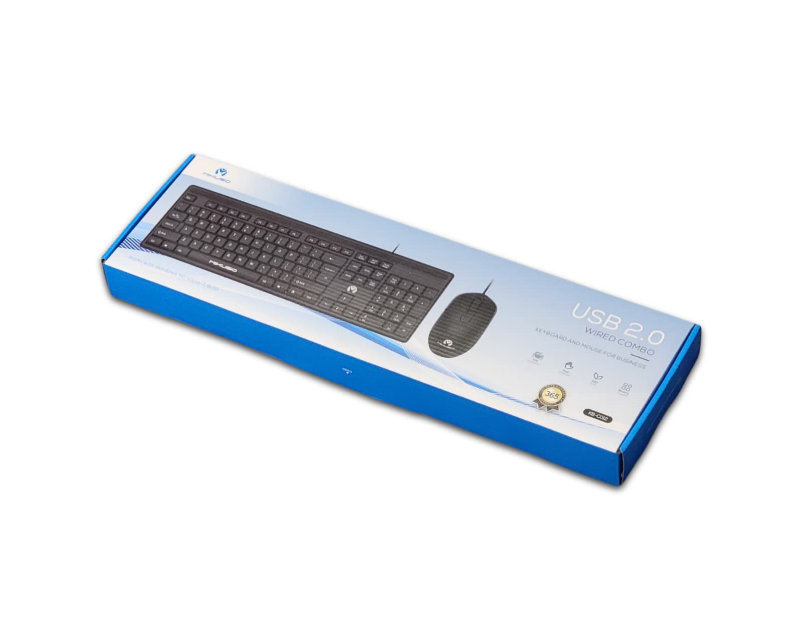 NEW 104 Key Wired Keyboard Mouse Combo Set Mikuso KB-C012 *Lot of 2* 3