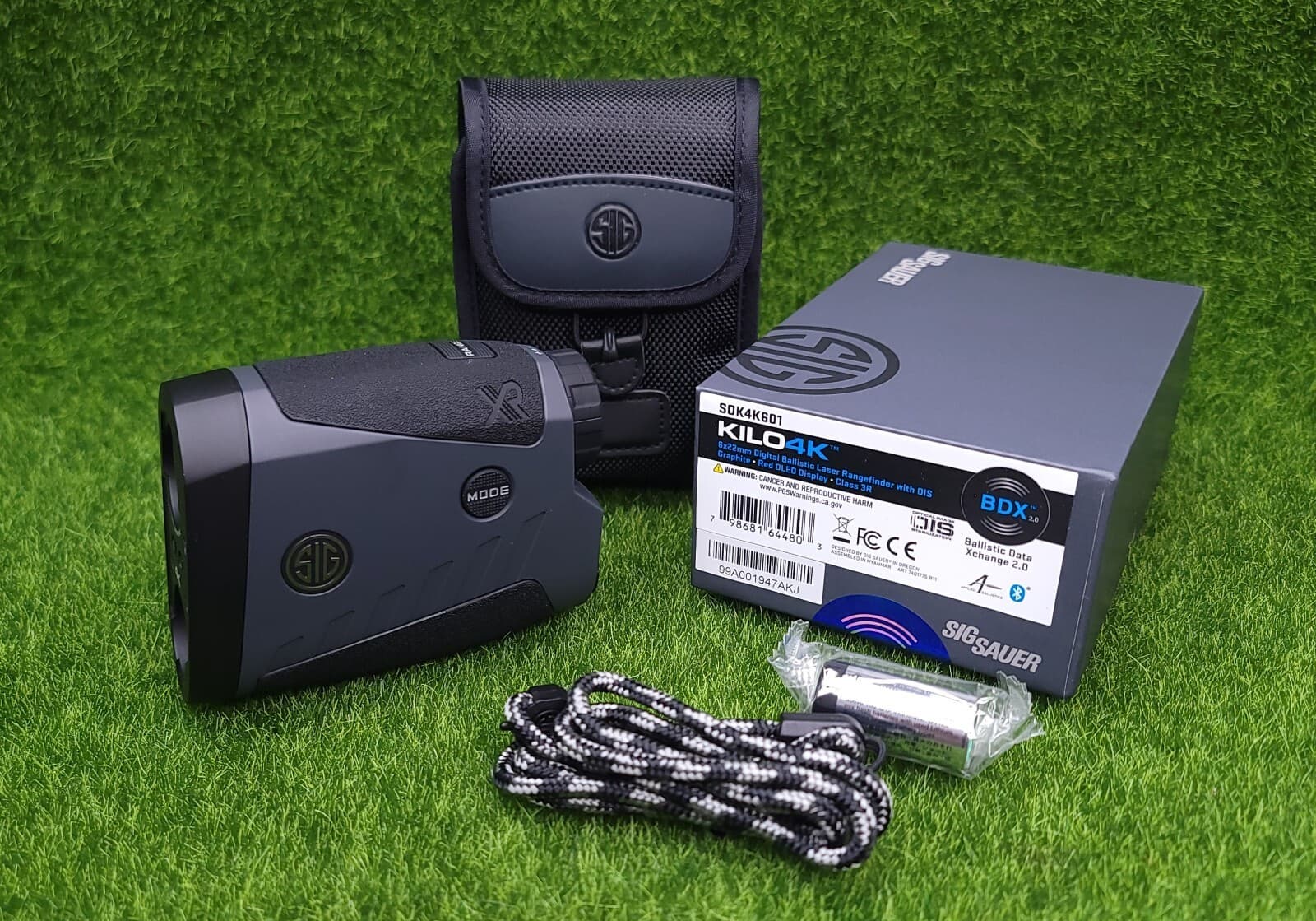 Sig Sauer KILO4K 6x22mm Optical Image Stabilization Laser Rangefinder - SOK4K601