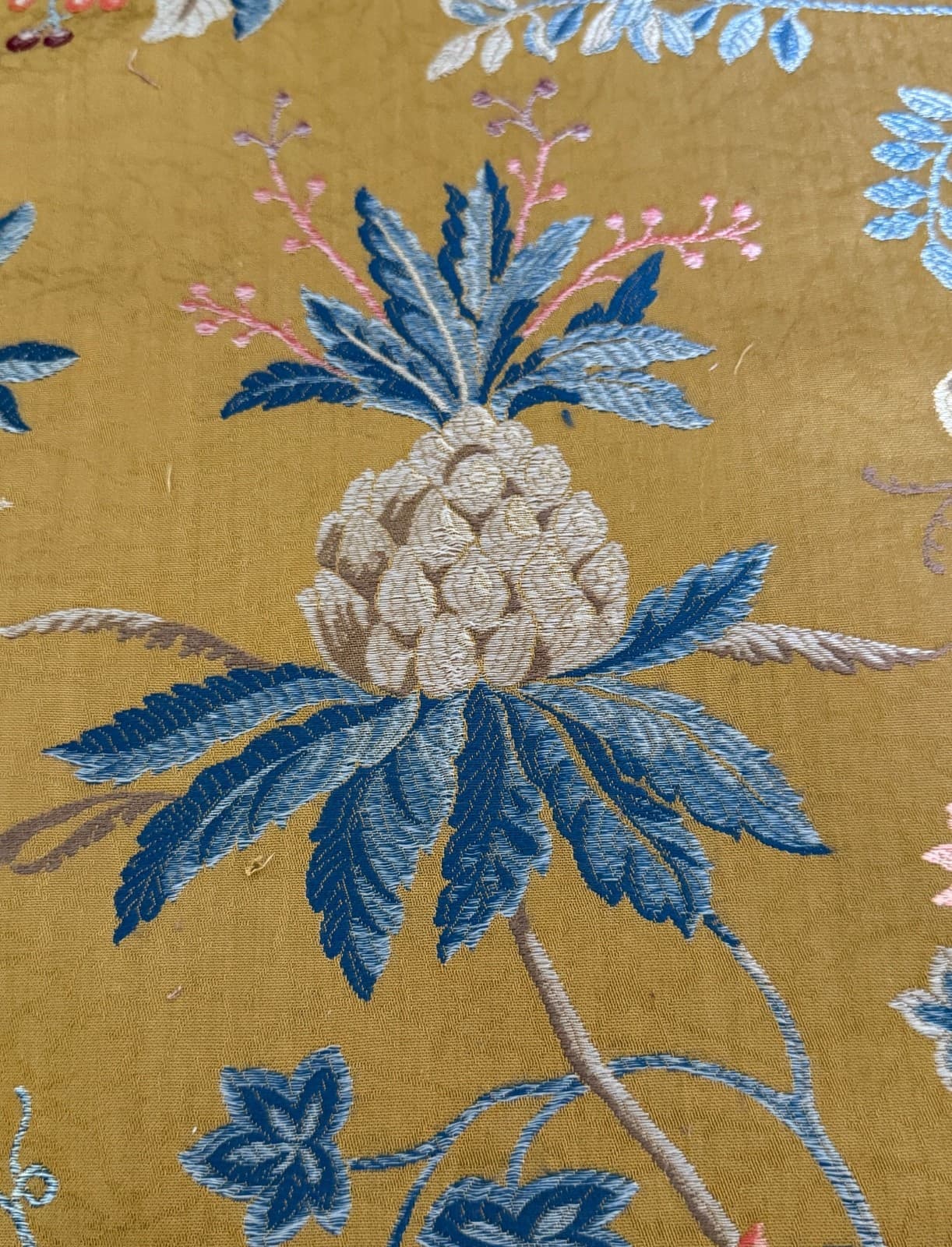 High End Designer Scalamandre Floral Brocade Piece  ZZ588B 3