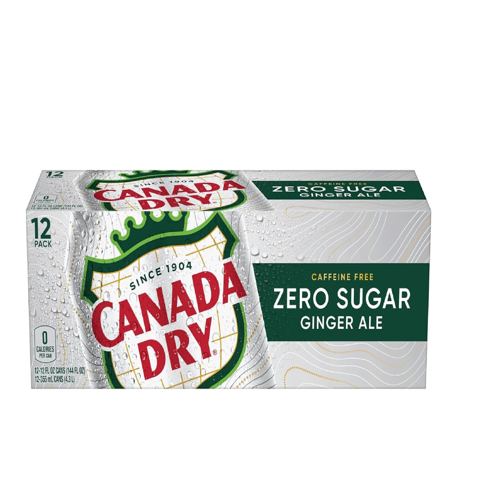 Canada Dry Zero Sugar Ginger Ale Soda, 12 fl oz cans, 12 pack.... 6