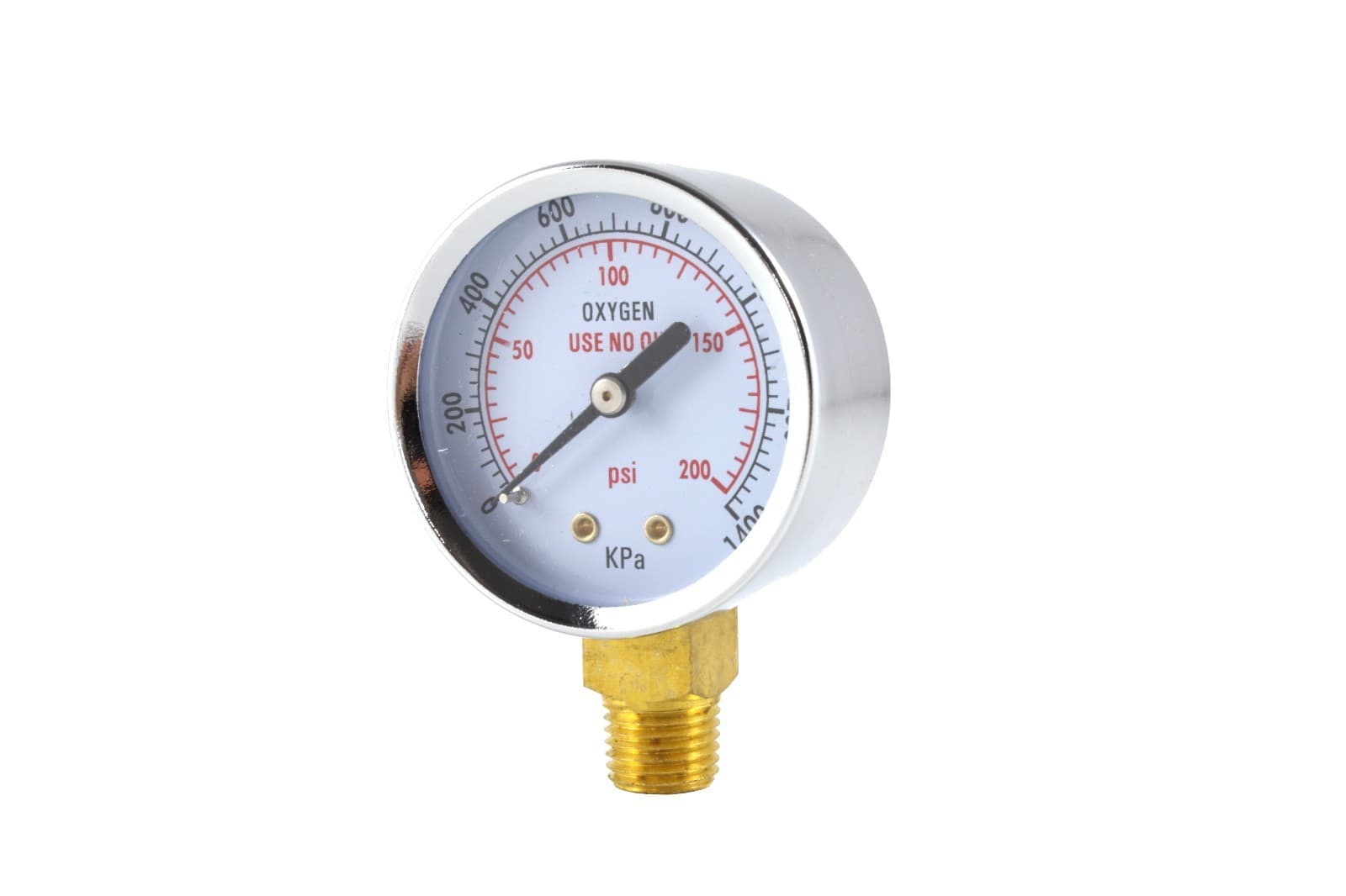 Low and High Pressure Gauges for Oxygen Regulator - 2 inches - 1/4" NPT (PAIR) 2