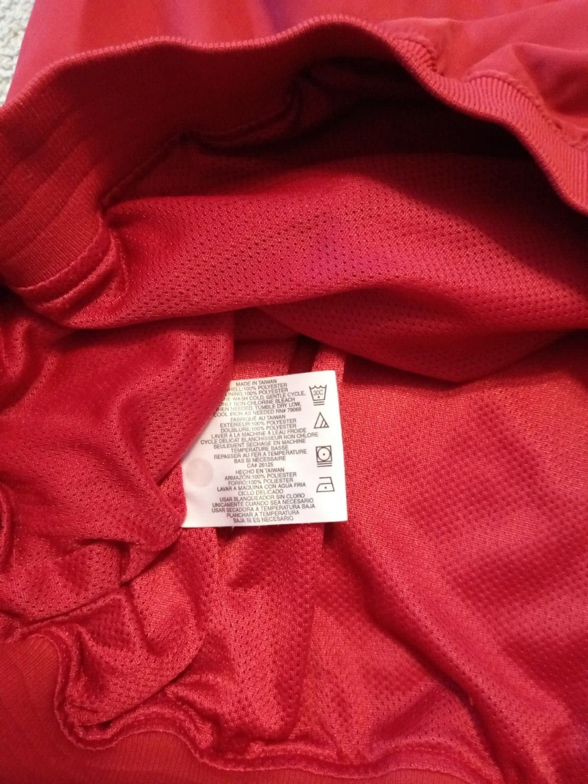 Men's ASHWORTH Weather Systems red LS water resistant pullover jacket size L NEW 6