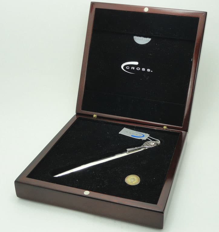 Cross Fountain Pen Sterling Silver Limited Edition 18K Gold New In Box 0867/1954
