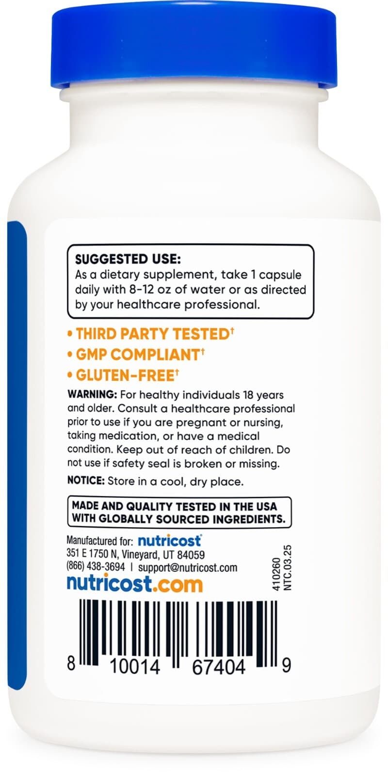 Nutricost Stinging Nettle Root Extract 7500mg, 120 Capsules 4