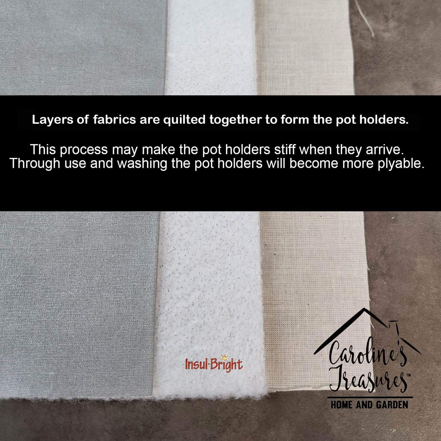 Coton De Tulear Christmas Flowers Pair of Pot Holders DAC2351PTHD 5