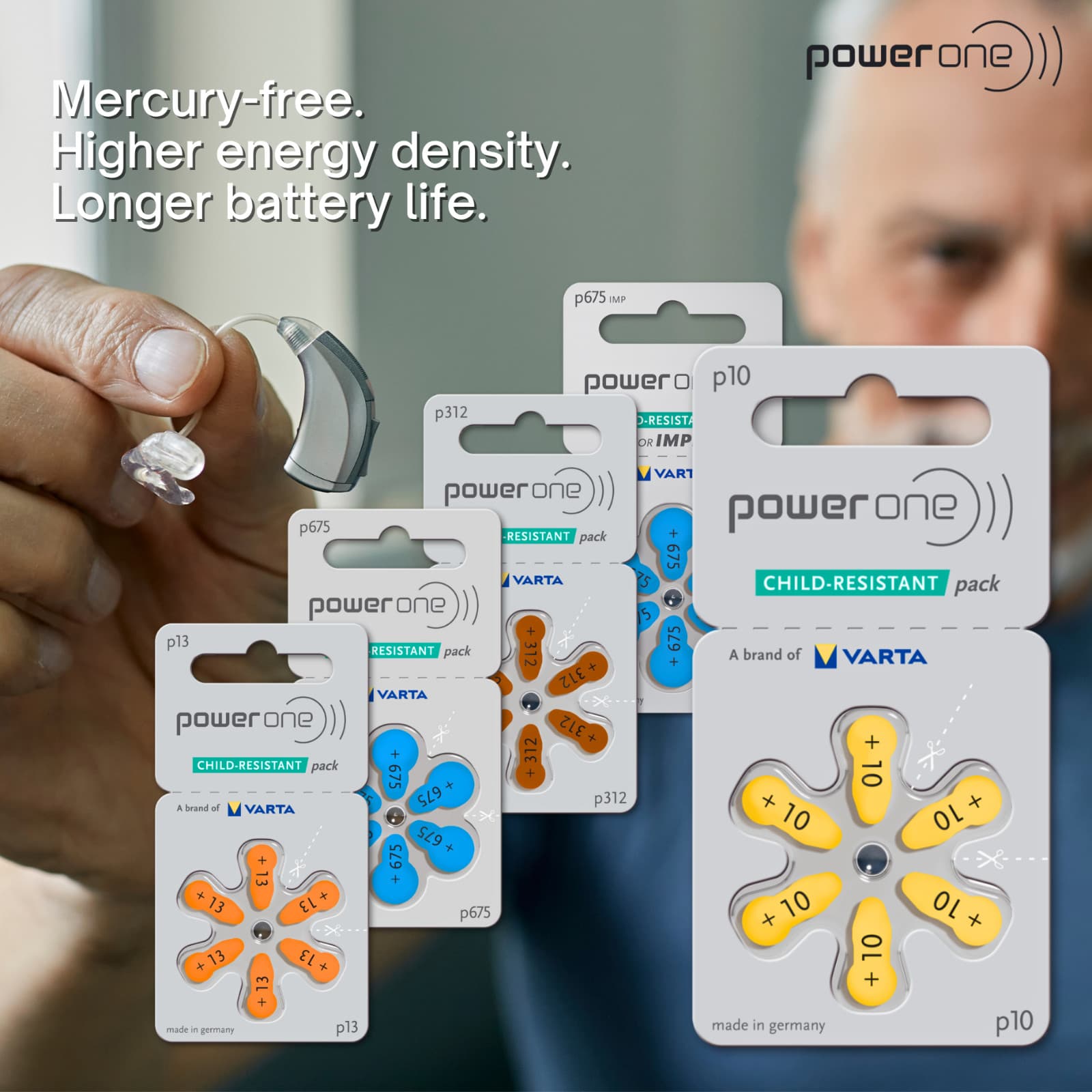 Power One Size 10 PR70 Zinc Air Hearing Aid Battery (60 Batteries) 4