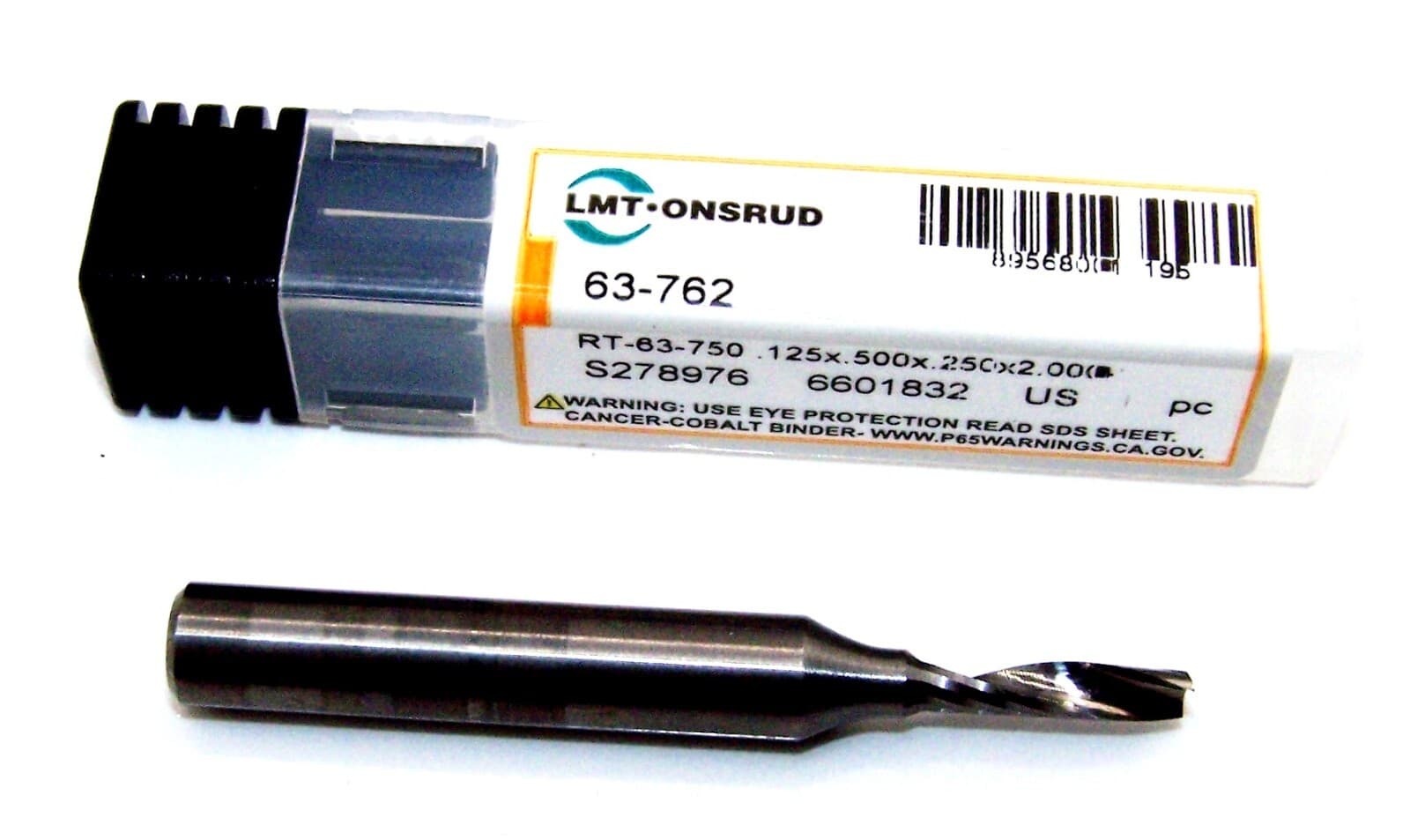 1/8" (.1250") CARBIDE SINGLE O FLUTE ROUTER FOR SOFT PLASTIC ONSRUD 63-762  2