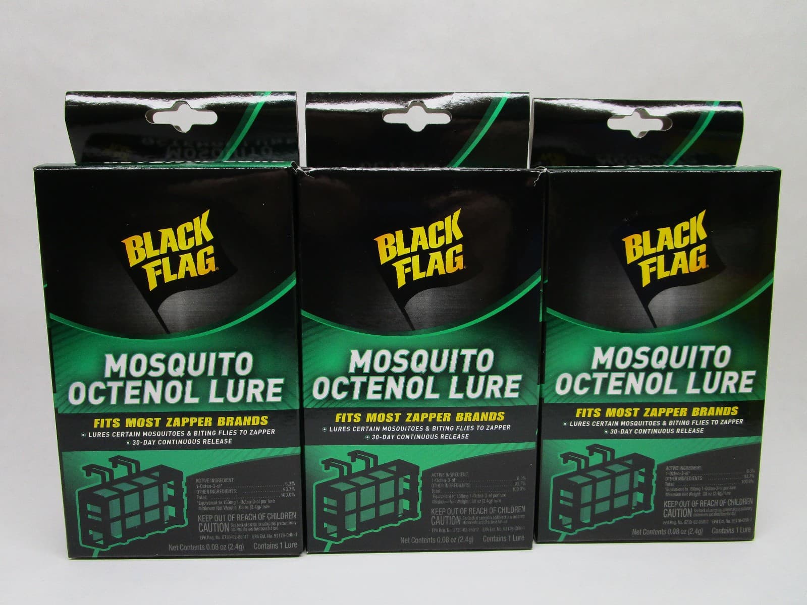 Black Flag Mosquito Octenol Lures - Model BZ-OCT1 (3 PACK) NEW