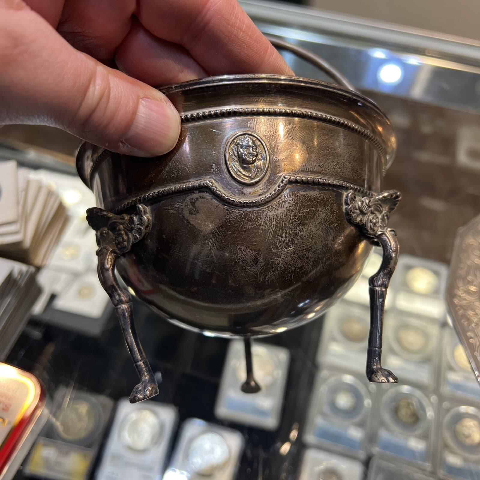 Tiffany & Company Sterling Silver Footed Bowl 9932 With Handle 6