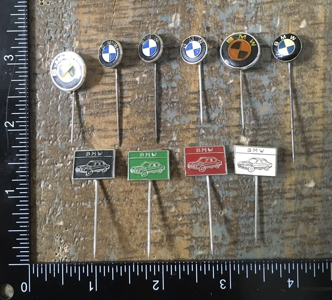Lot Of 10 Vintage BMW Motorsports German Automobile Car Logo Emblem Stick Pins 4