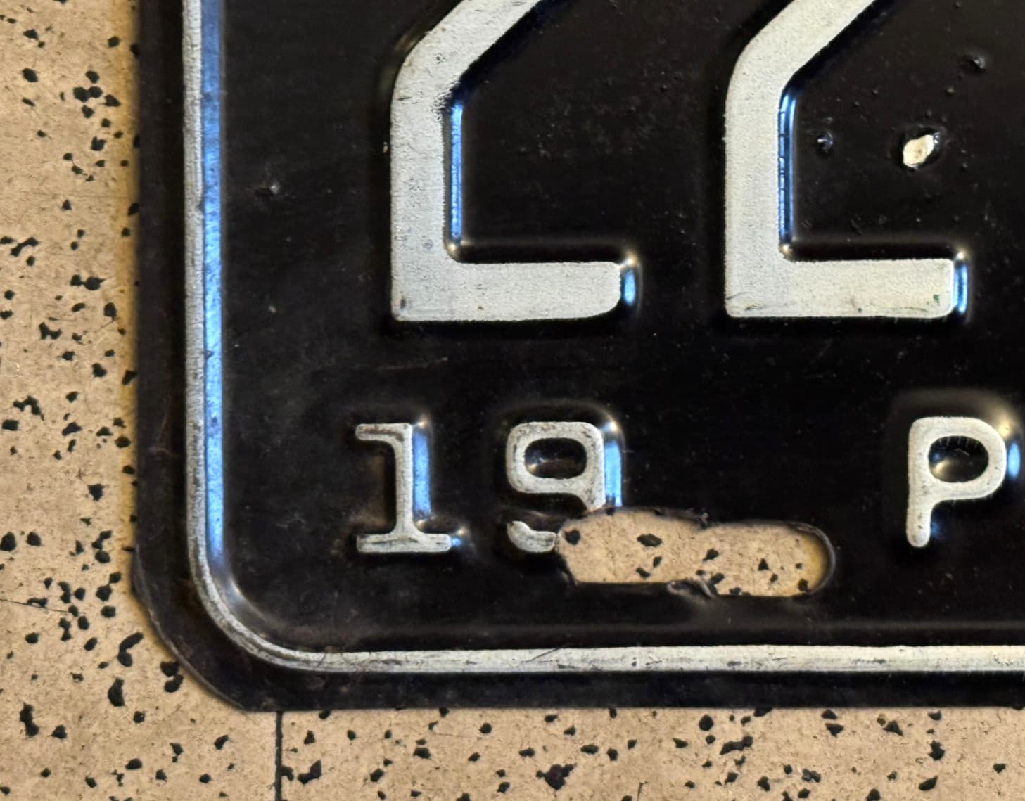 1969 GEORGIA license plate – THOMAS CO – ORIGINAL SHARP vintage antique car tag 3