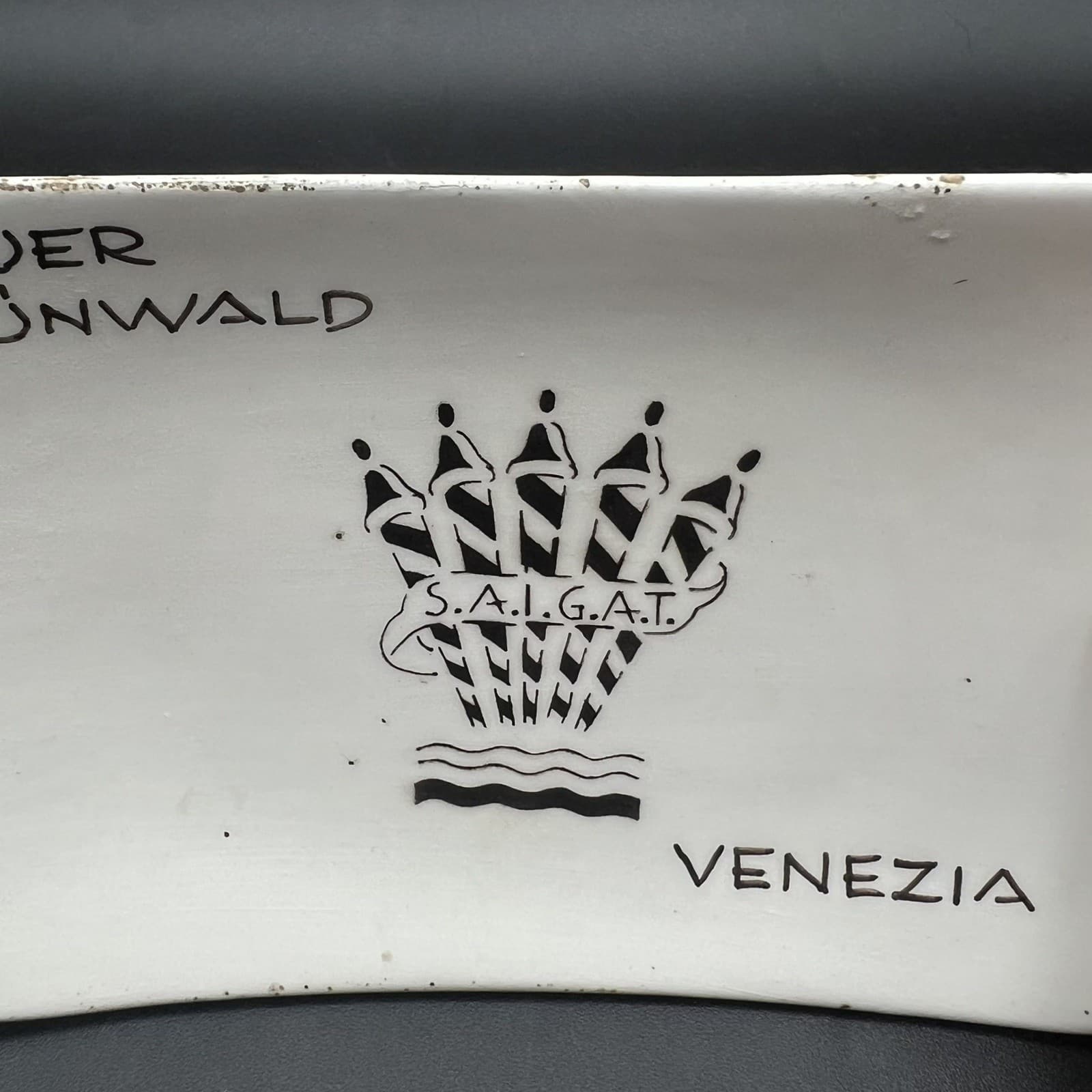 Vintage Venice Hotel Bauer Grunwald Ashtray Trinket Soap Dish Venezia Italy 2