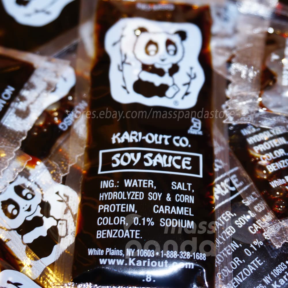 Kari-Out Chinese Soy Sauce, 8g Restaurant Portion Packets, Individually Packed 2