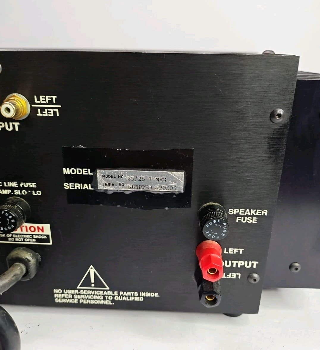 Bedini 25/25 1 Meg Class A 2 Channel Amplifier RARE Working Signed 6