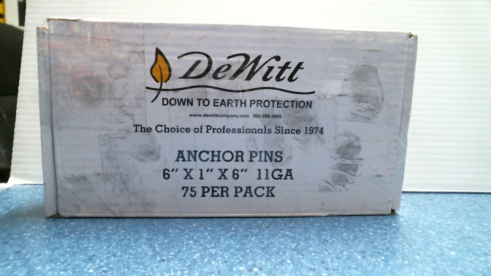 Dewitt 6" X 1" X 6" 11 GA Anchor Pins 75 Pk (81405) FS