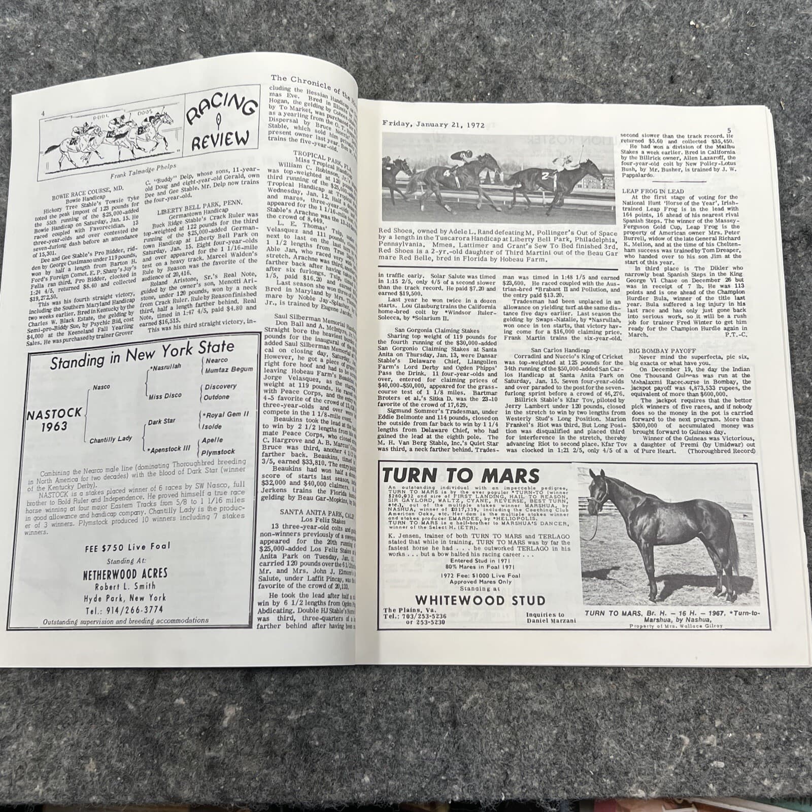 Jan, 21 1972 The Chronicle of the Horse -"American Eclipse.." Vol XXXV #23 6