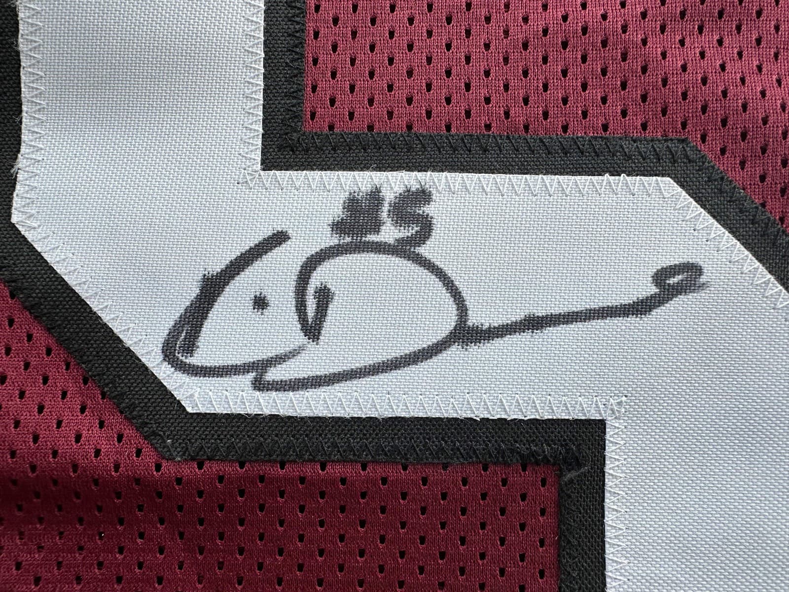 RICO DOWDLE SIGNED MAROON SOUTH CAROLINA GAMECOCKS JERSEY Dallas Cowboys BAS 3