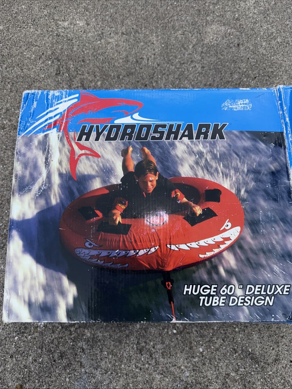Arctic Cat Vintage Inflatable Towable Tube Boating 60” Hydro Shark Rare 90’s New