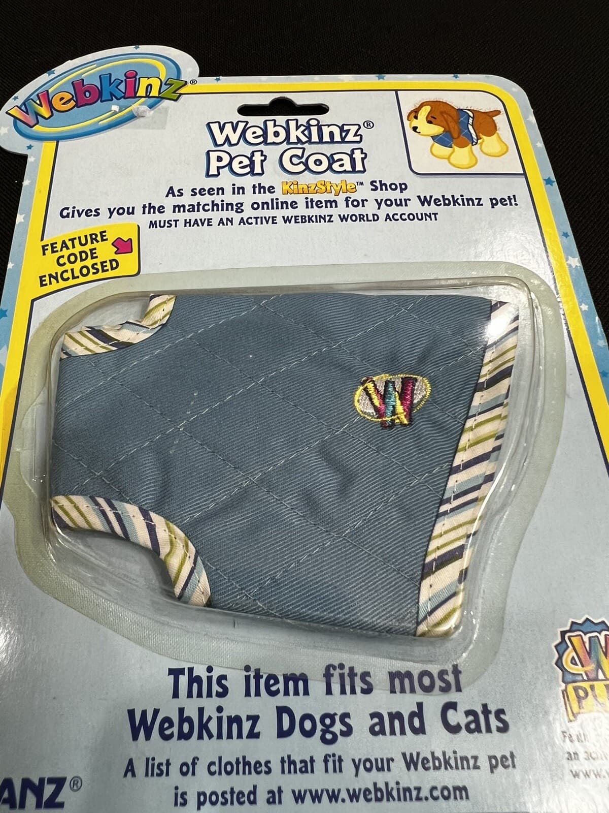 Ganz Webkinz Pet Coat BRAND NEW in Sealed Pkg w/ Sealed, unused code Dogs Cats 2