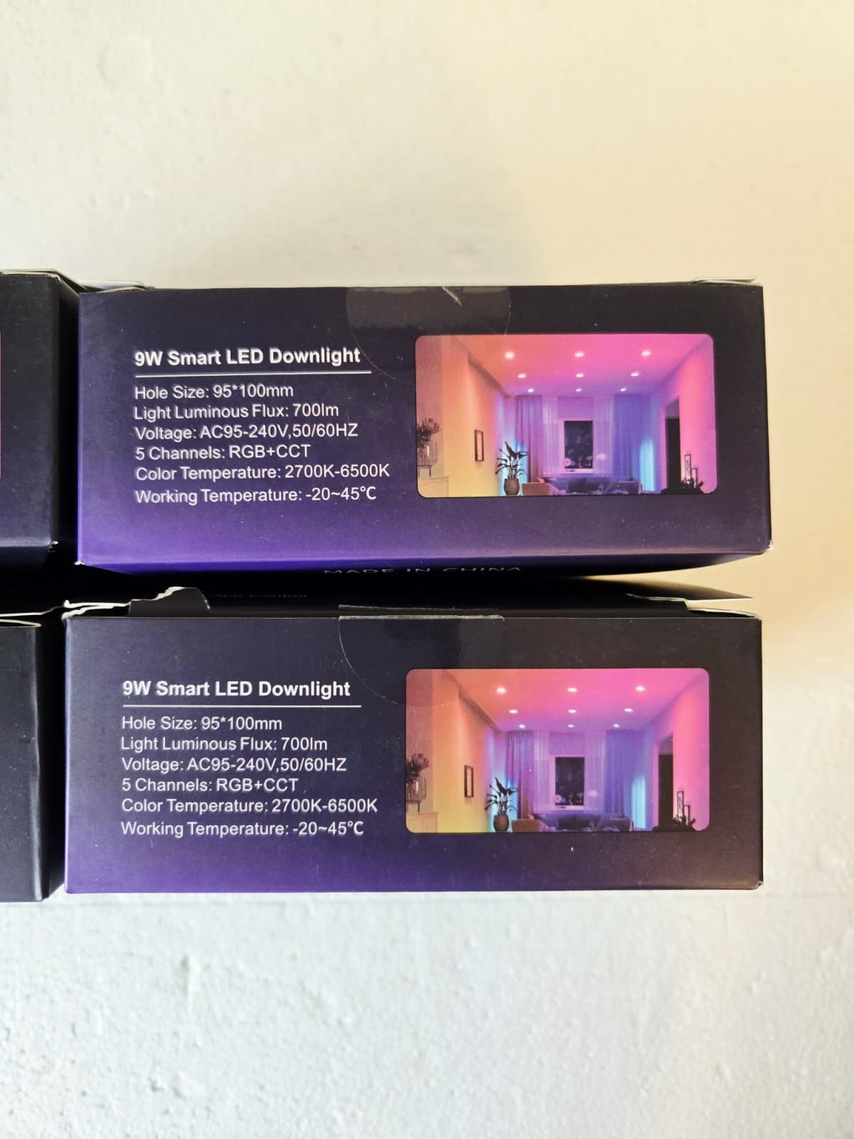  Smart LED Recessed Ceiling Light Fixture 4 inch, WiFi Bluetooth 9W 4 IN 4 Pack 4