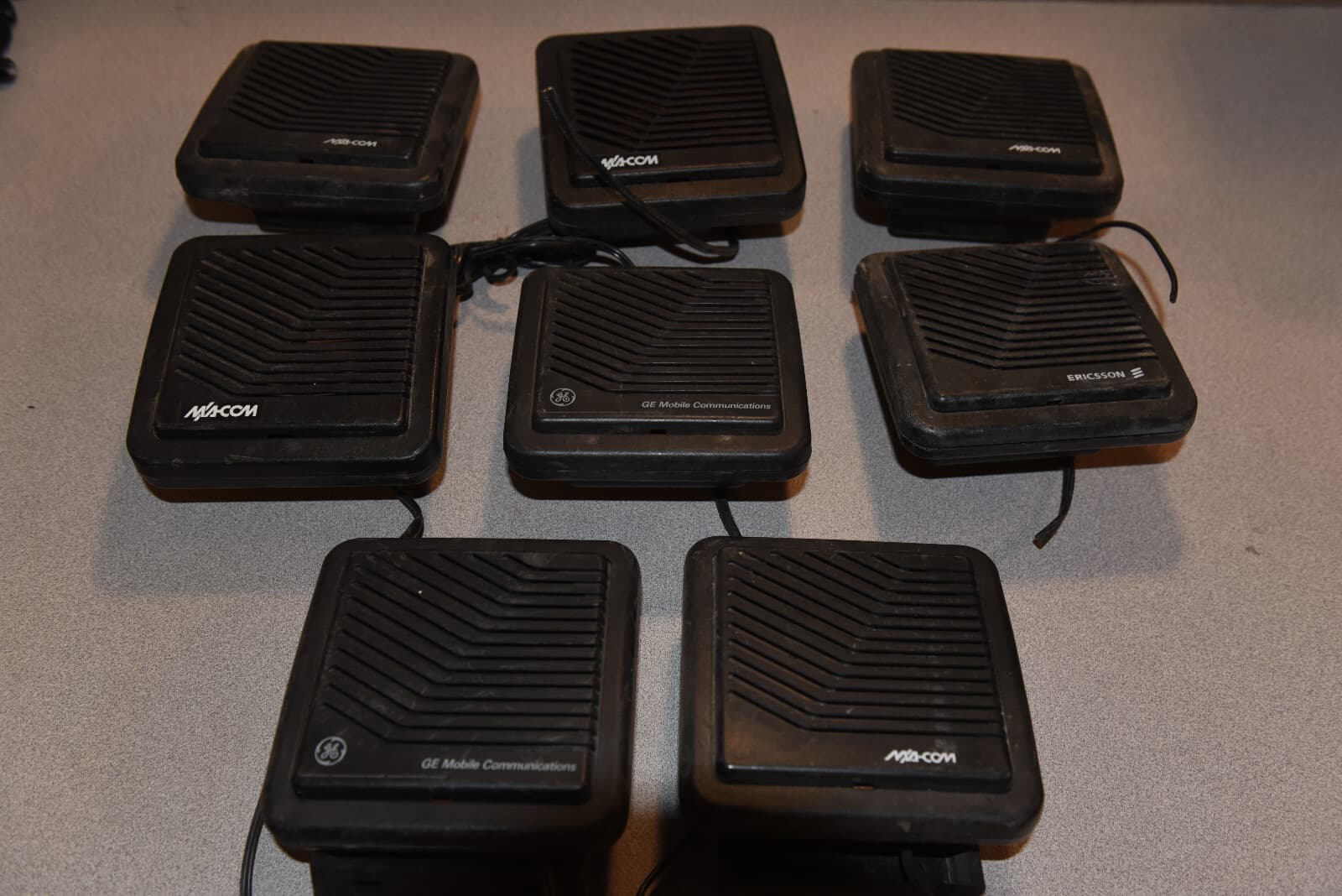 Lot of (8) Used External Speakers For Mobile Radios - Various brands!