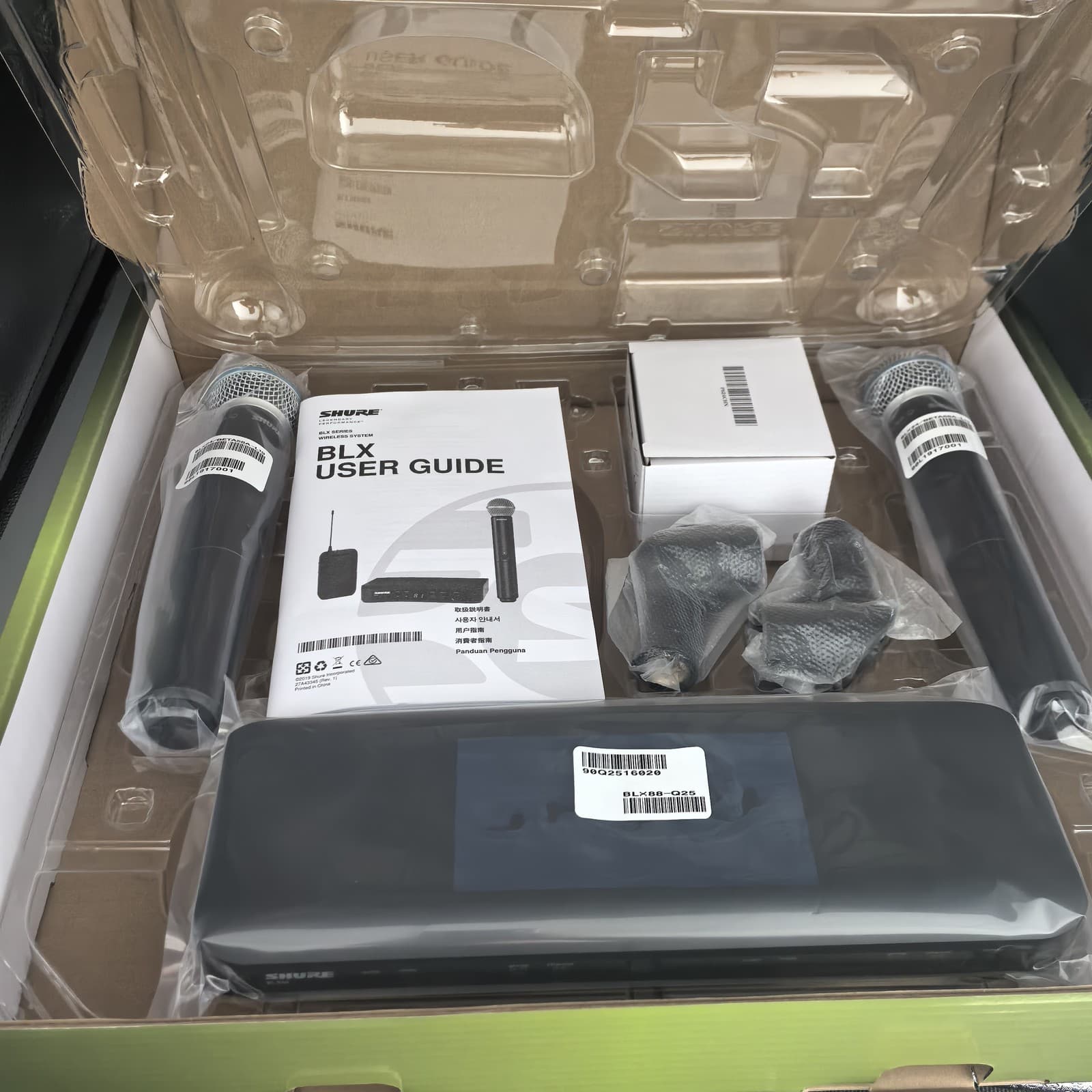 US BLX288/Beta58A Handheld Wireless Microphone System Come with2 Microphone H9 4