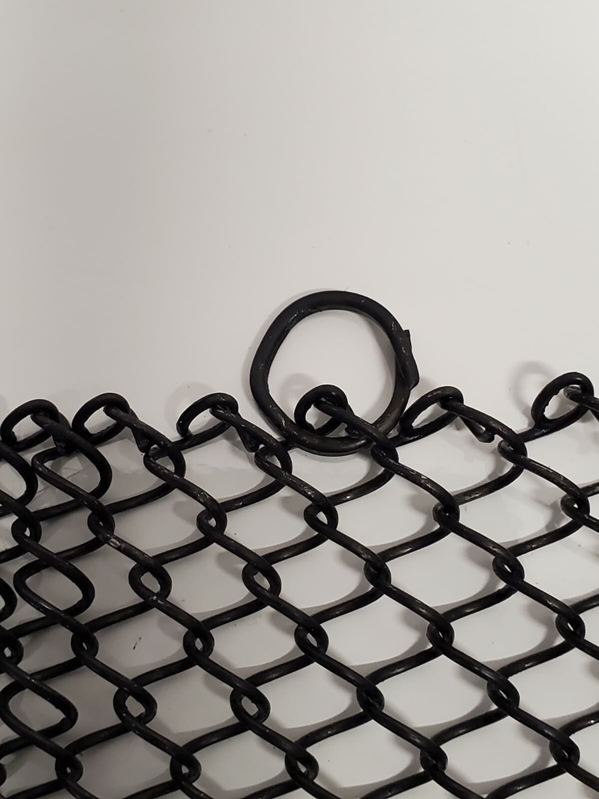 Jestesen Fireplace Black Mesh Replacement Curtain Screen W/ Rods 22" x 48"  3