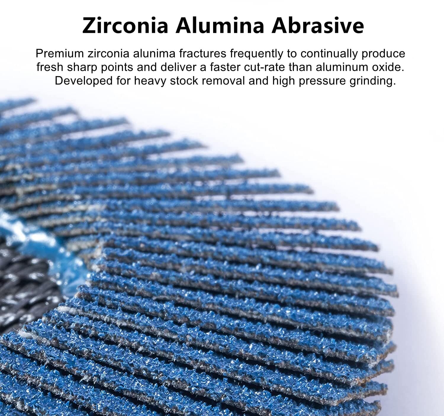 100X 40 Grit 4 1/2 4.5x7/8 Zirconia Flap Disc For Grinder Sanding Sander Wheel 3