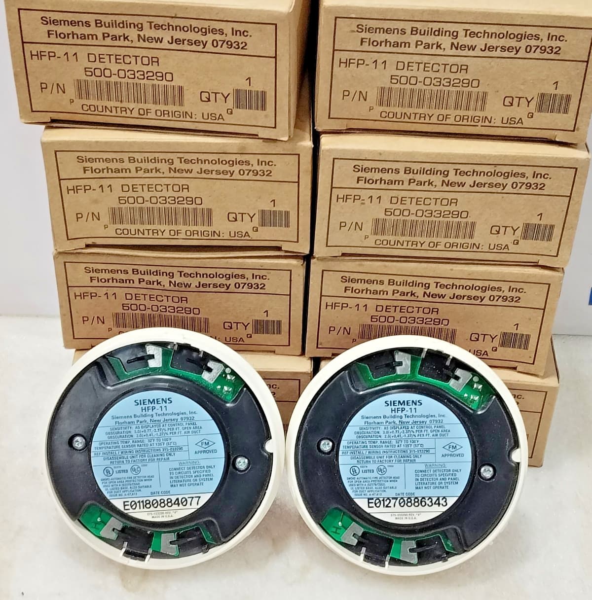 LOT OF 10 SIEMENS HFP-11 FIRE ALARM SMOKE HEAT DETECTOR #NEW (USA MADE) 3