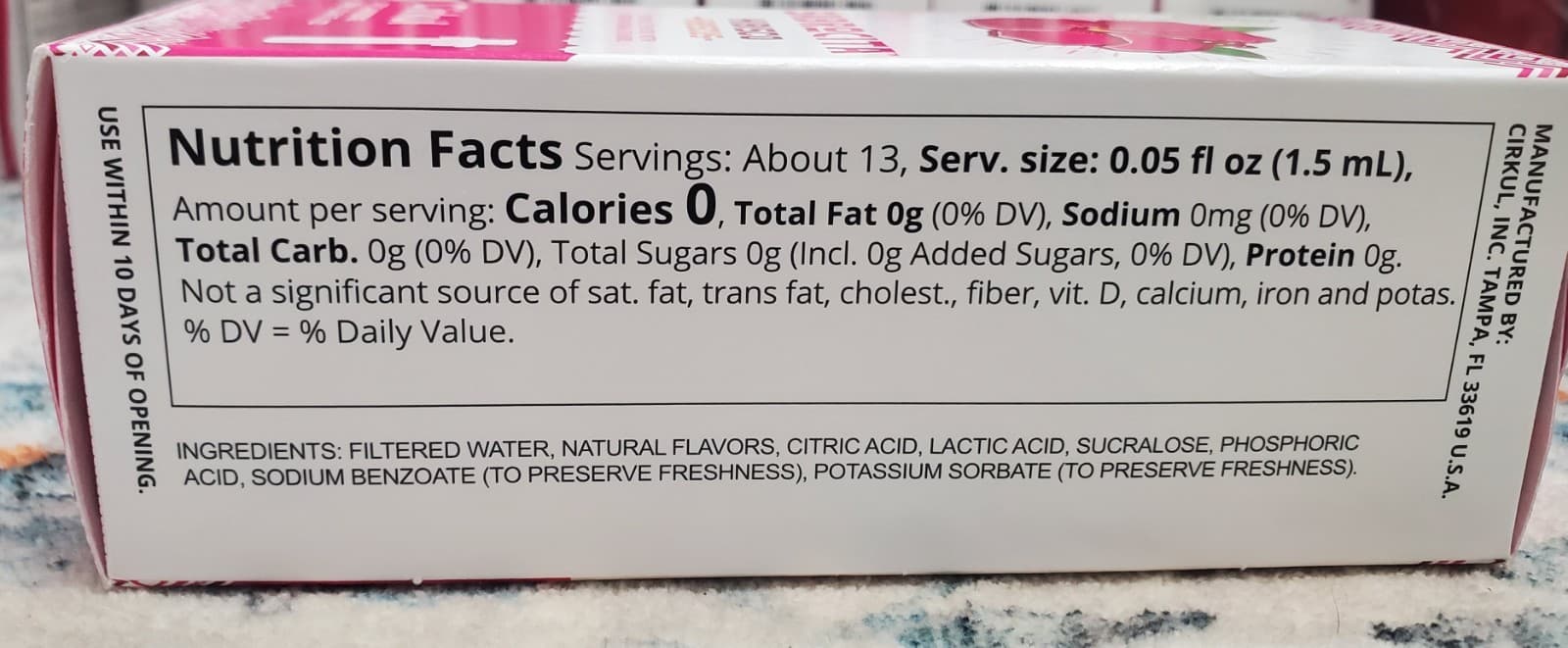 Cirkul Sabrocita Jamacia Hibisco Flavor Cartridge 5 pk 11/2026 6