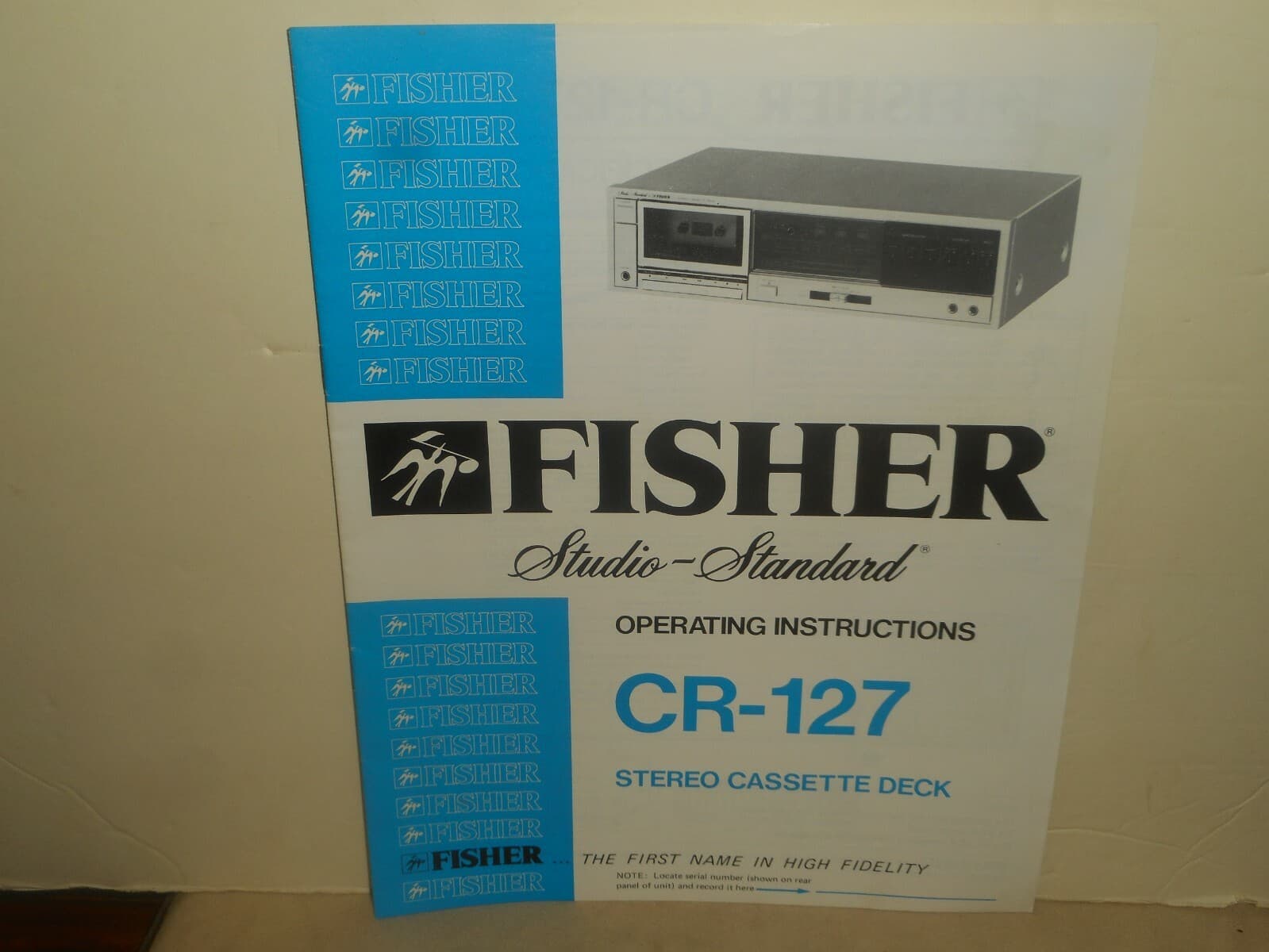 FISHER CR-127 Stereo Cassette Deck Operating Instructions Manual 1982