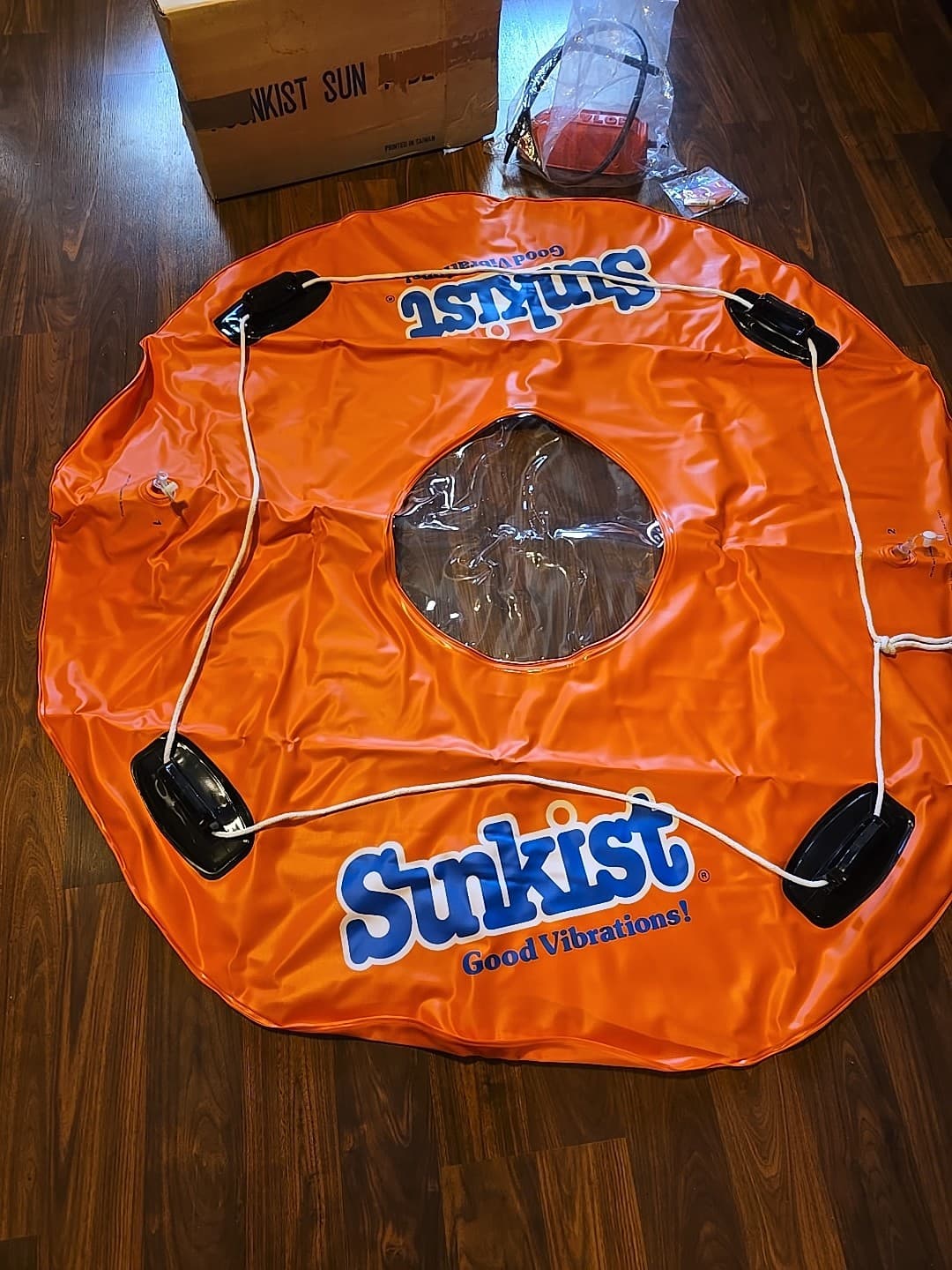 Sevylor SUNKIST Sun Float 54" DURABLE Inflatable W/Manual Pump Patch glue Pepsi